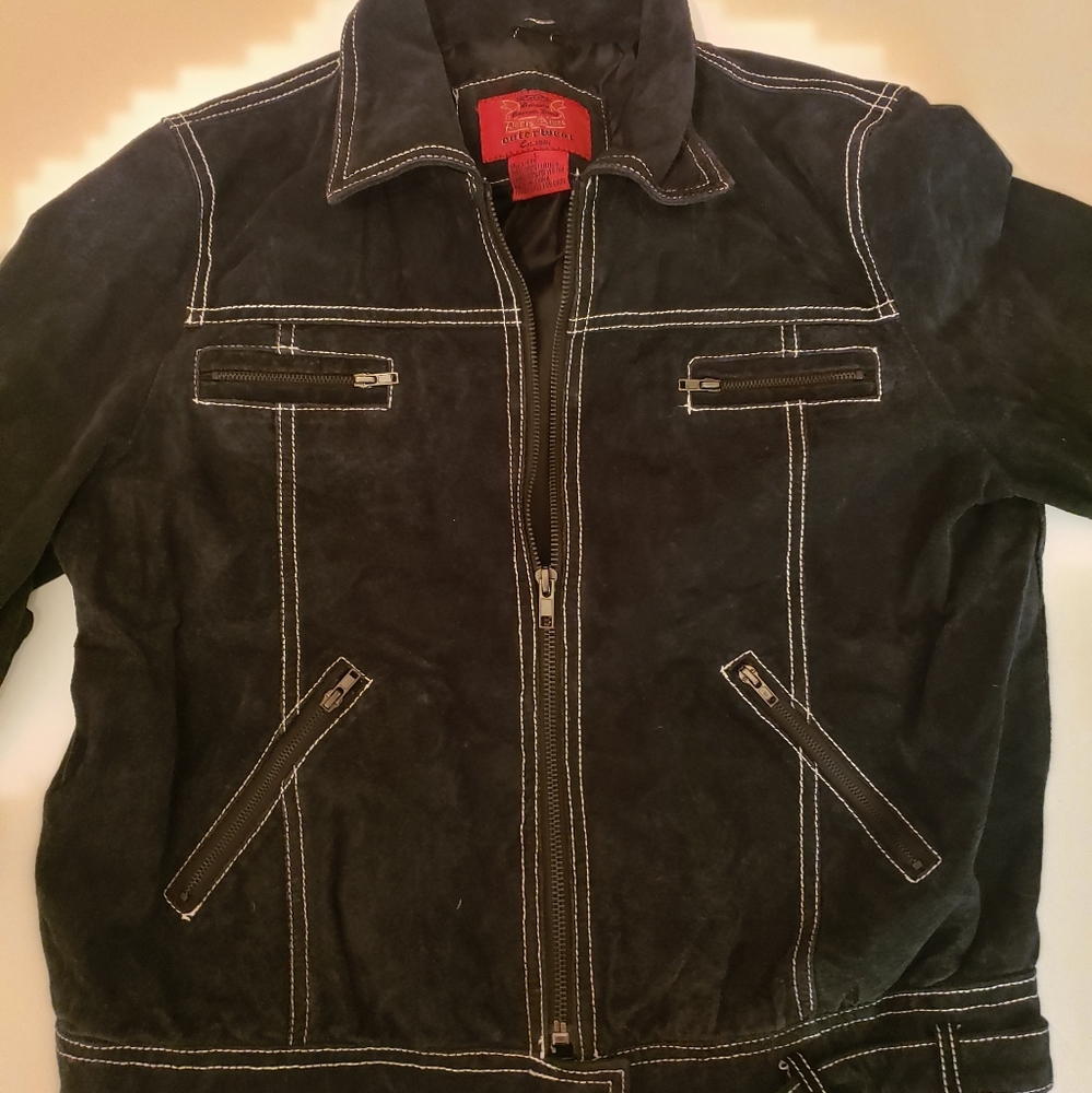 Paris Blues Suede Jacket L